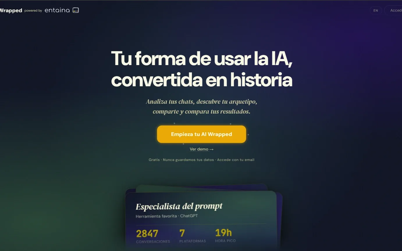 AI Wrapped, la web
