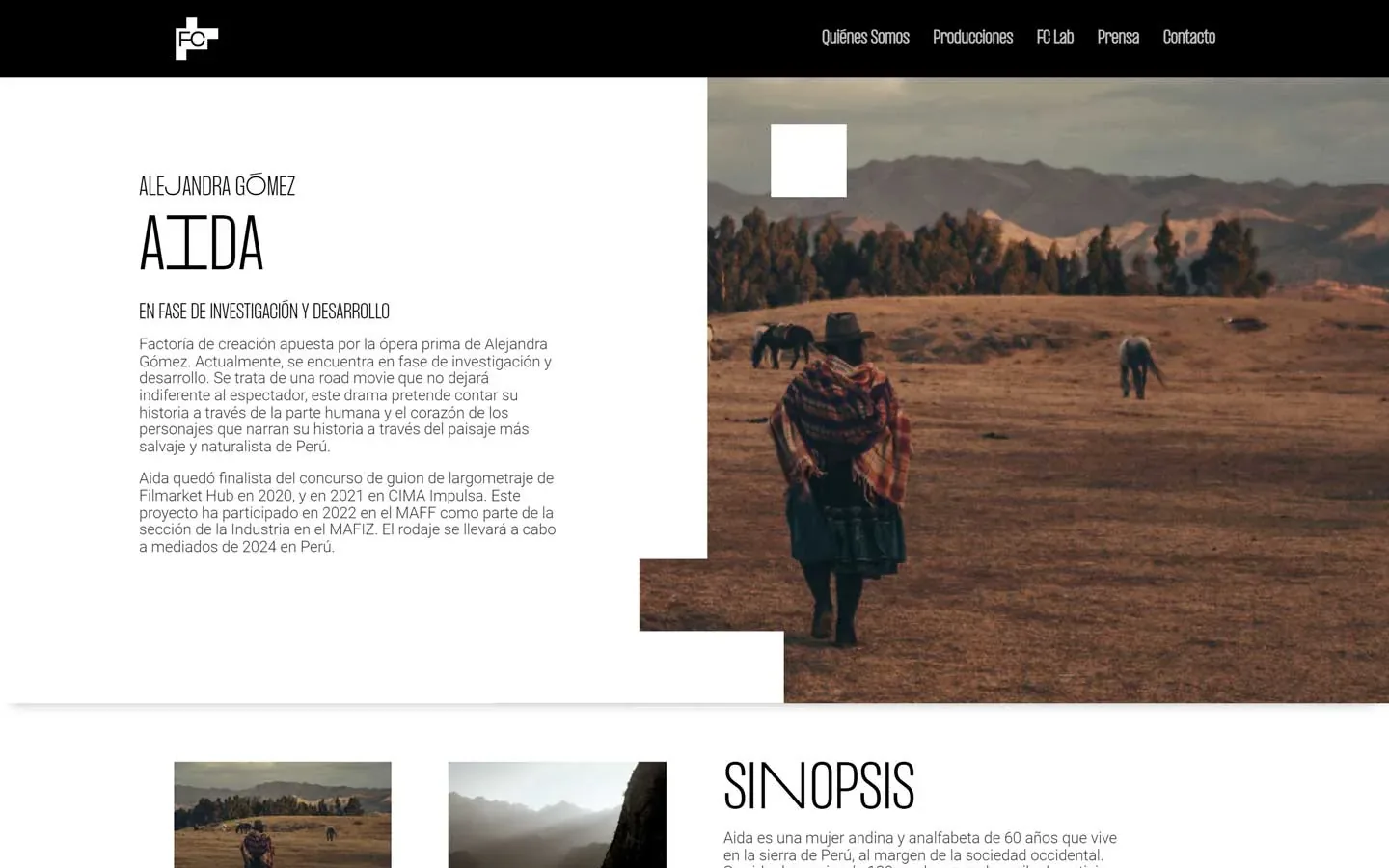 Factoría de Creación, la web